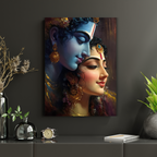 Dekozi Krishna Wall Art – Divine Portrait | Framed Canvas & Photo Print for Spiritual Home & Office Decor