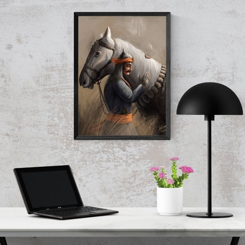 Dekozi Maharana Pratap Wall Art – Symbol of Courage, Pride & Royal Legacy
