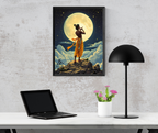 Dekozi Krishna Wall Art – Divine Portrait | Framed Canvas & Photo Print for Spiritual Home & Office Decor