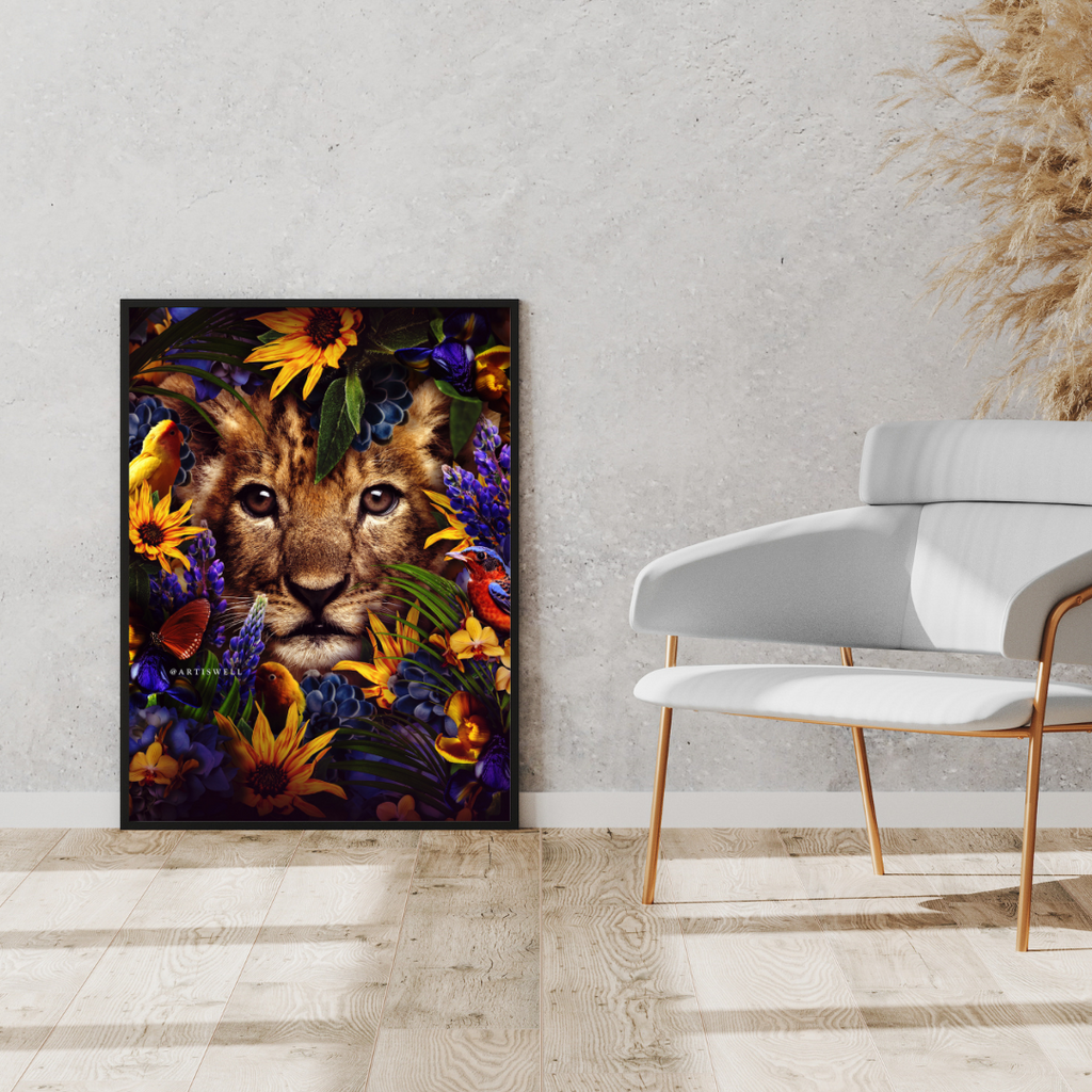 Dekozi Originals Exclusive Premium Lion Wall Art | Art is Well By Shaunak