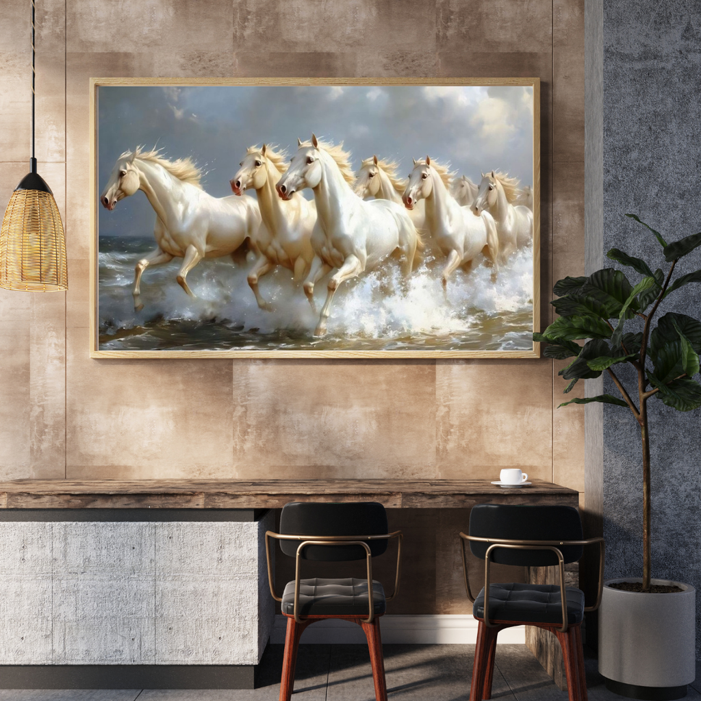 Seven Horses Vastu Photo Wall Art