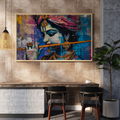 Dekozi Krishna Wall Art – Divine Portrait | Framed Canvas & Photo Print for Spiritual Home & Office Decor