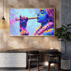 Dekozi Krishna Wall Art – Divine Portrait | Framed Canvas & Photo Print for Spiritual Home & Office Decor