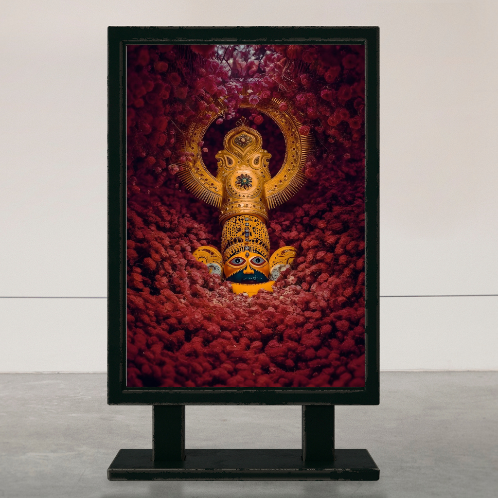 Divine Khatu Shyam Ji Wall Art – Symbol of Faith, Protection & Eternal Blessings