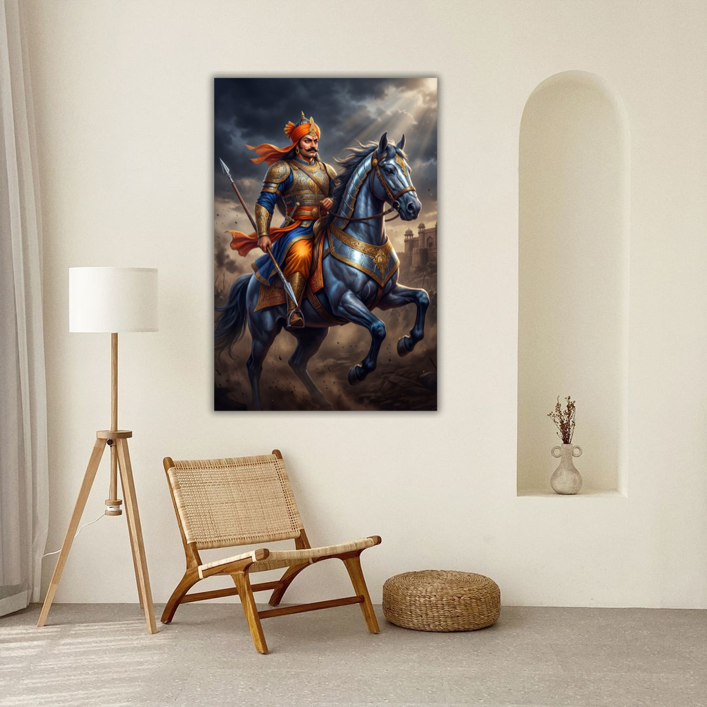 Dekozi Maharana Pratap Wall Art – Symbol of Courage, Pride & Royal Legacy