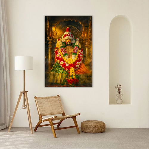 Dekozi Divine Tulja Devi Ji Wall Art - Symbol of Faith, Protection & Eternal Blessings