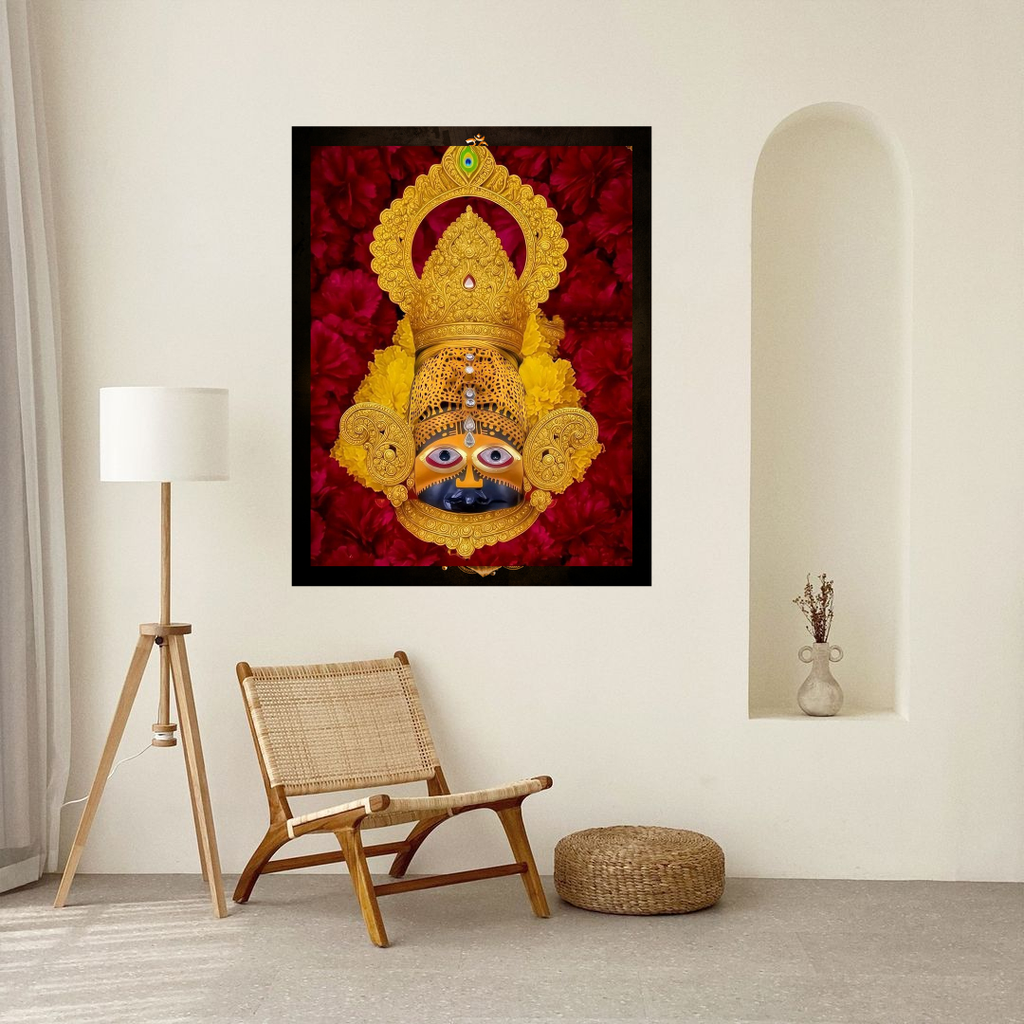 Divine KHATU SHYAM JI Wall Art – Symbol of Faith, Protection & Eternal Blessings
