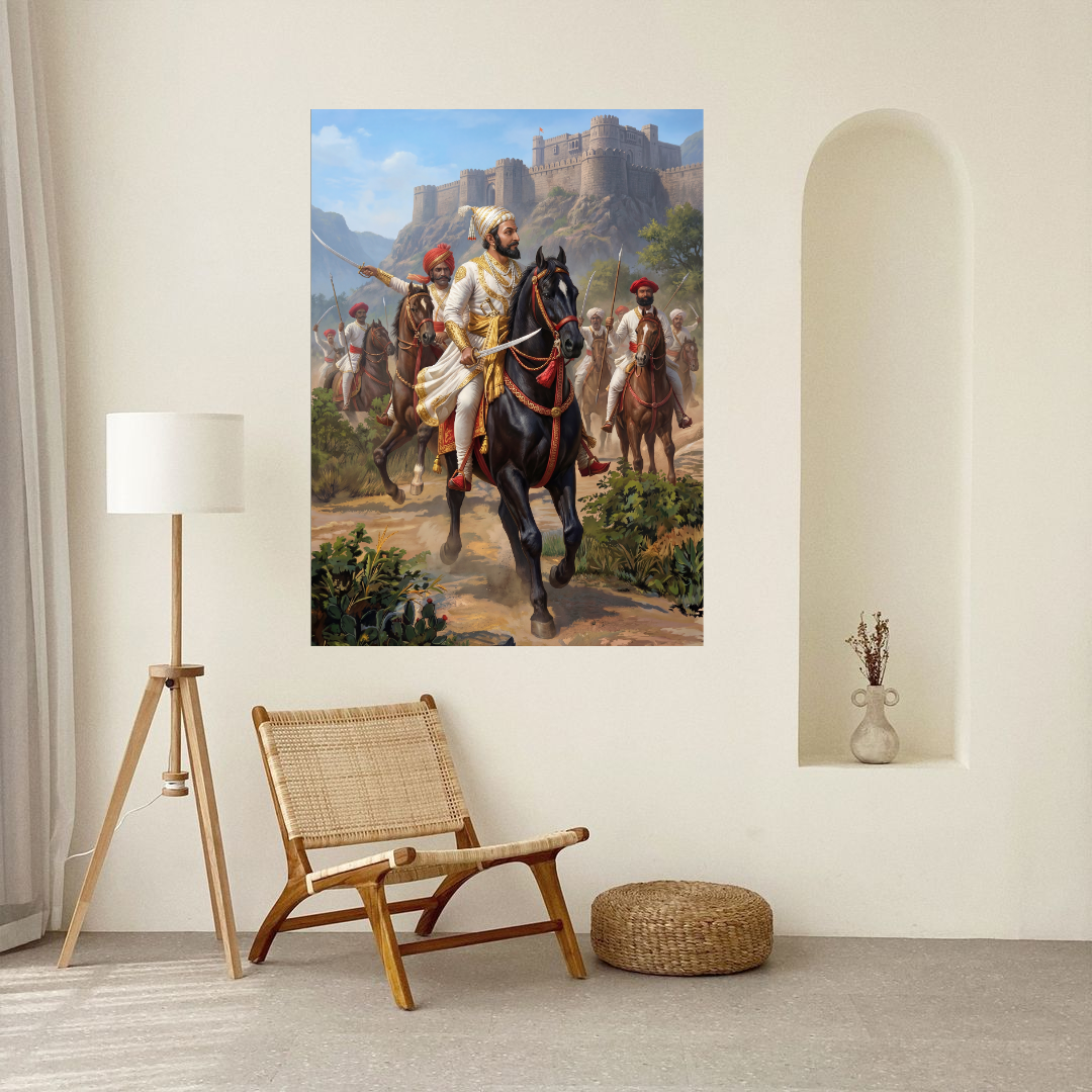 Dekozi Chhatrapati Shivaji Maharaj Wall Art – Symbol of Valor, Leadership & Swarajya