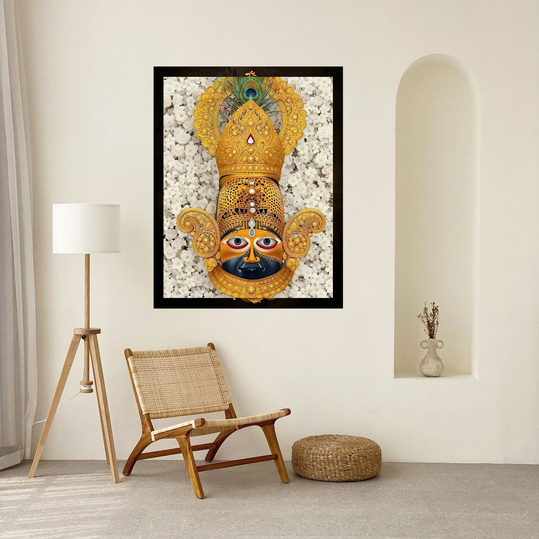 Divine KHATU SHYAM JI Wall Art – Symbol of Faith, Protection & Eternal Blessings