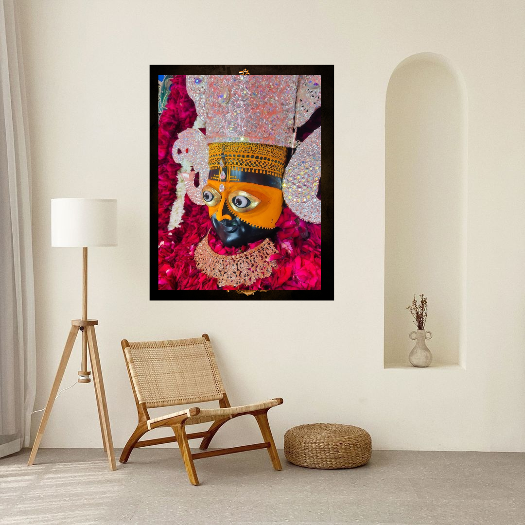 Divine KHATU SHYAM JI Wall Art – Symbol of Faith, Protection & Eternal Blessings