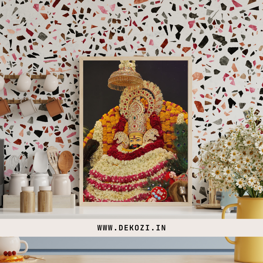Divine KHATU SHYAM JI Wall Art – Symbol of Faith, Protection & Eternal Blessings
