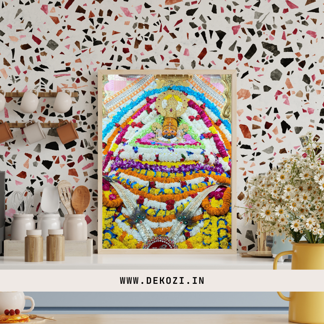 Divine KHATU SHYAM JI Wall Art – Symbol of Faith, Protection & Eternal Blessings