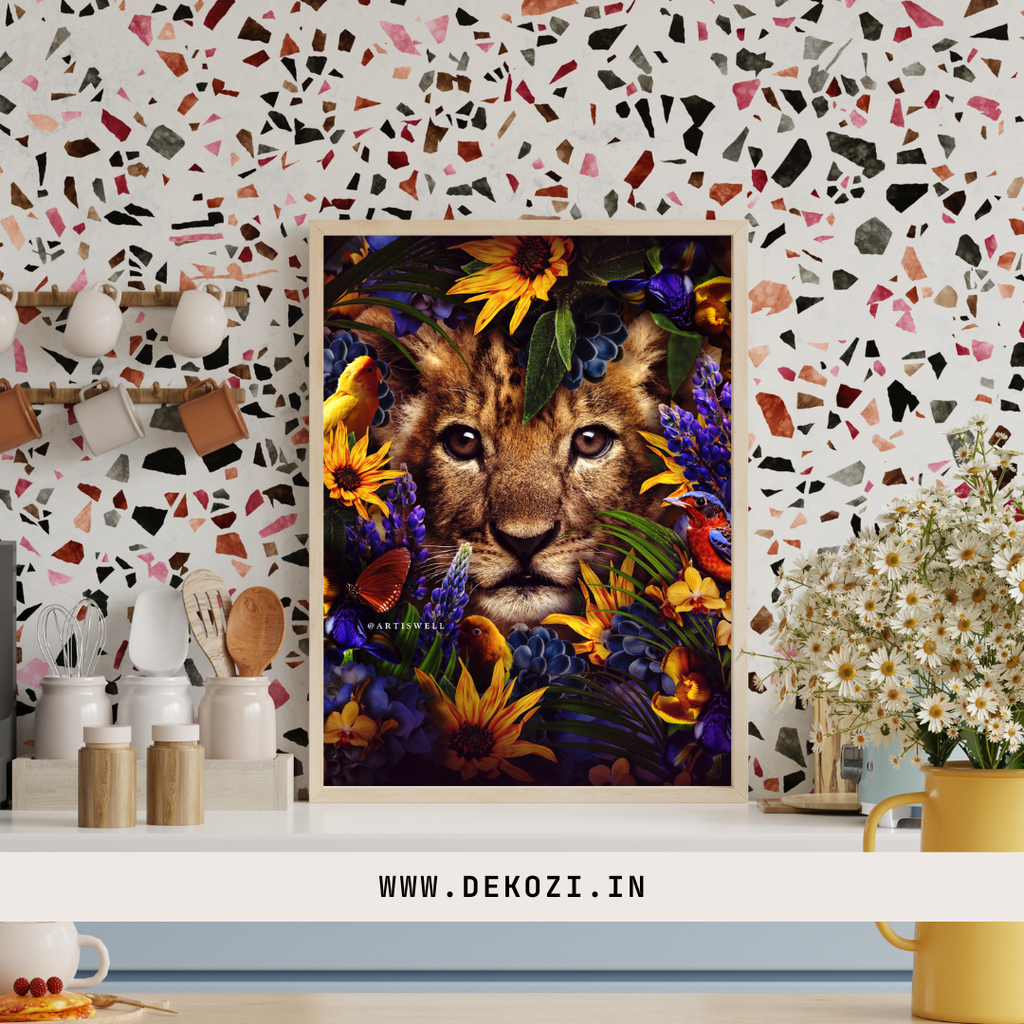 Dekozi Originals Exclusive Premium Lion Wall Art | Art is Well By Shaunak