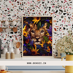 Dekozi Originals Exclusive Premium Lion Wall Art | Art is Well By Shaunak