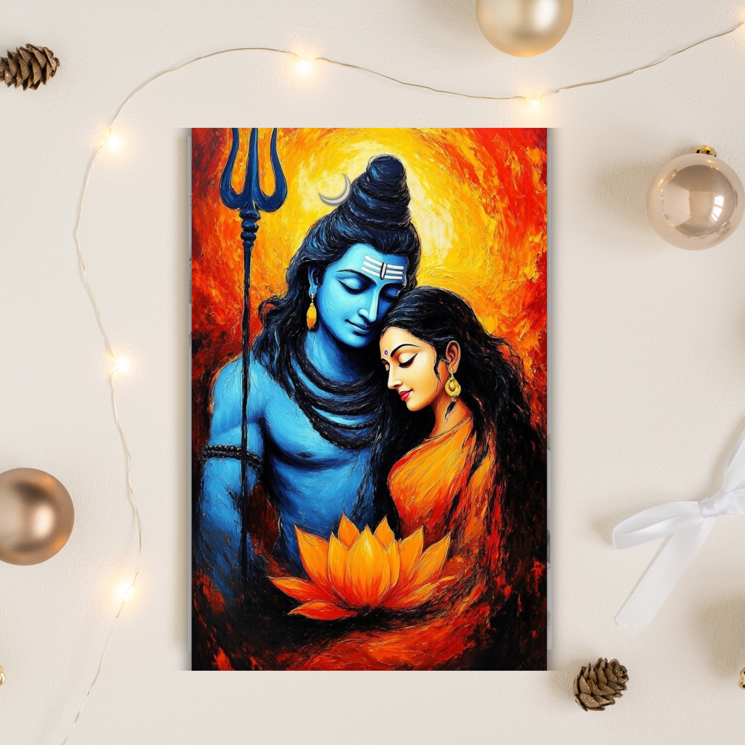 Divine Shiva Parvati Wall Art