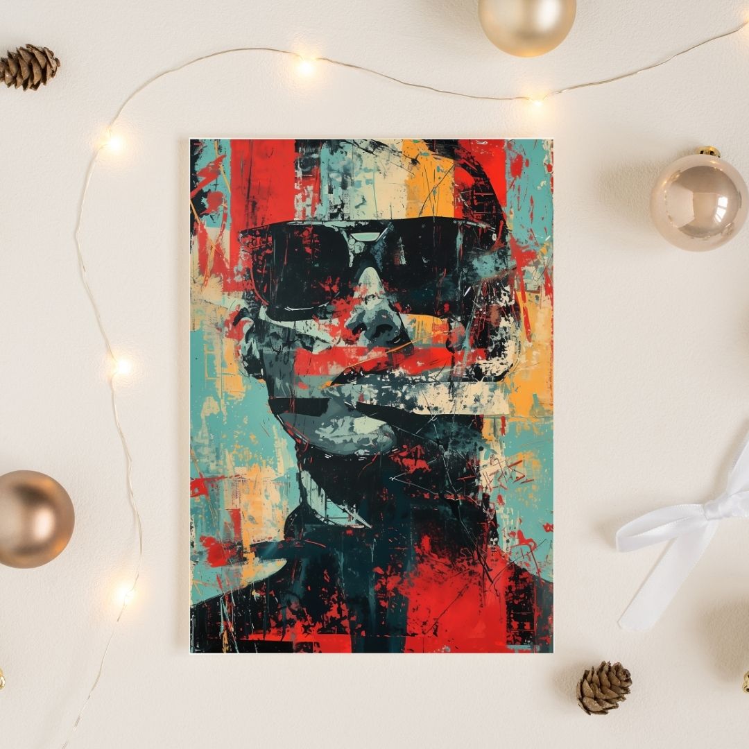 Pop Art Portrait Photo Frame Wall Art with Frame