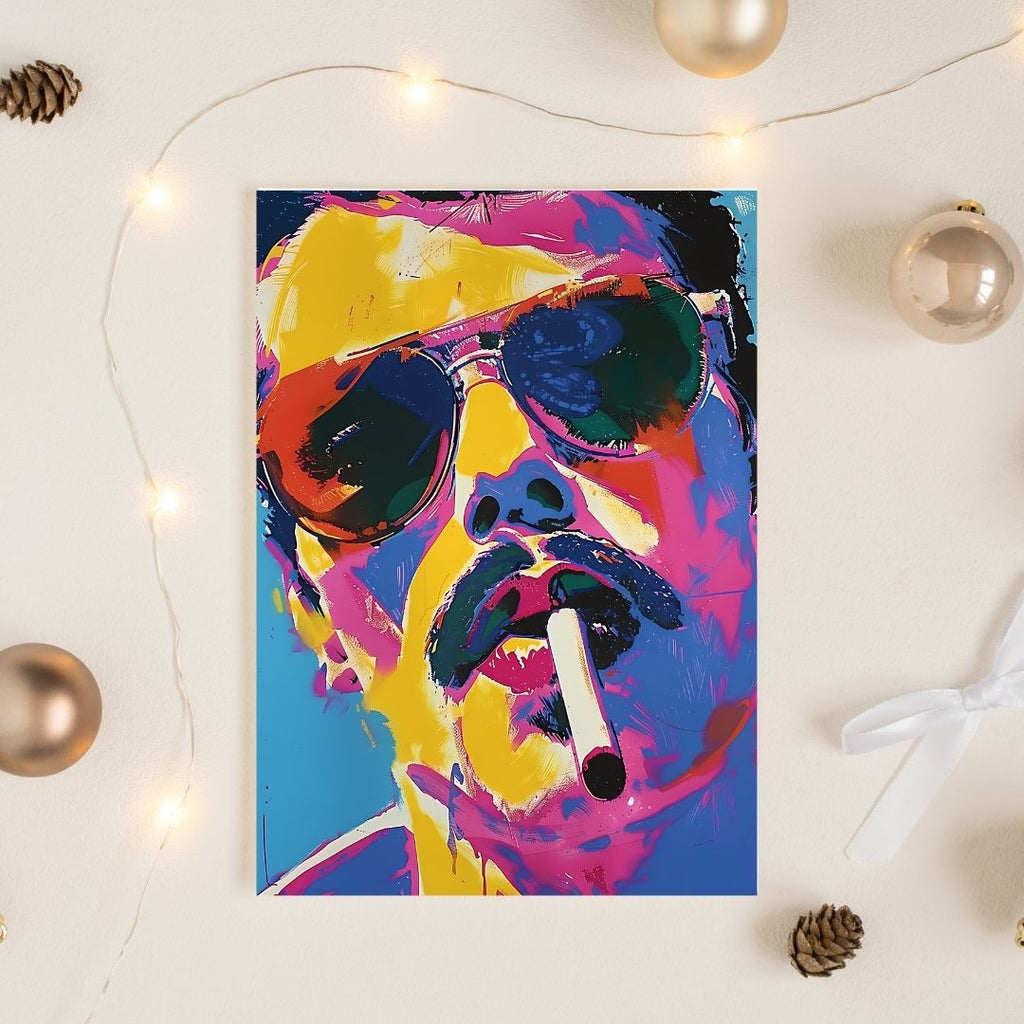 Pop Art Portrait Photo Frame Wall Art with Frame