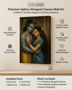Dekozi Krishna Wall Art – Divine Portrait | Framed Canvas & Photo Print for Spiritual Home & Office Decor
