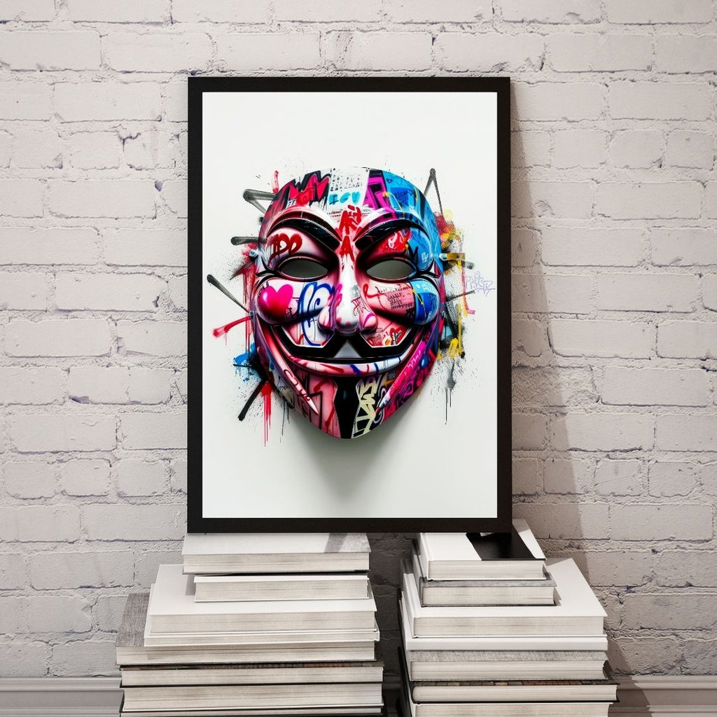 Pop Art Portrait Photo Frame Wall Art with Frame