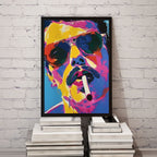Pop Art Portrait Photo Frame Wall Art with Frame