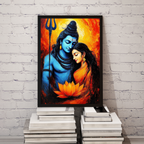 Divine Shiva Parvati Wall Art