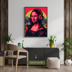 Pop Art Portrait Photo Frame Wall Art with Frame