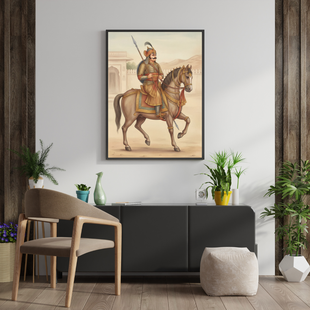 Dekozi Maharana Pratap Wall Art – Symbol of Courage, Pride & Royal Legacy