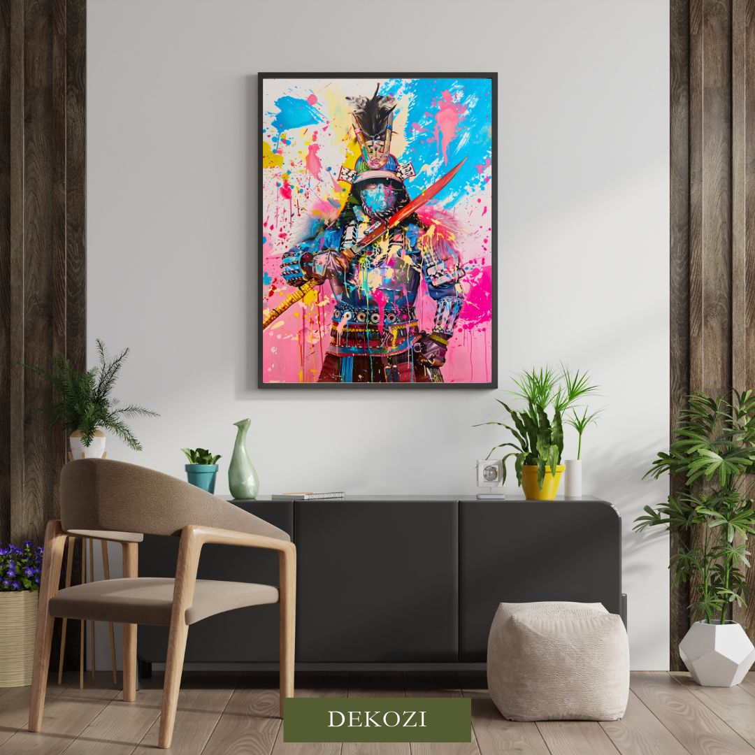 Pop Art Portrait Photo Frame Wall Art with Frame