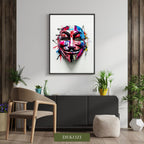 Pop Art Portrait Photo Frame Wall Art with Frame