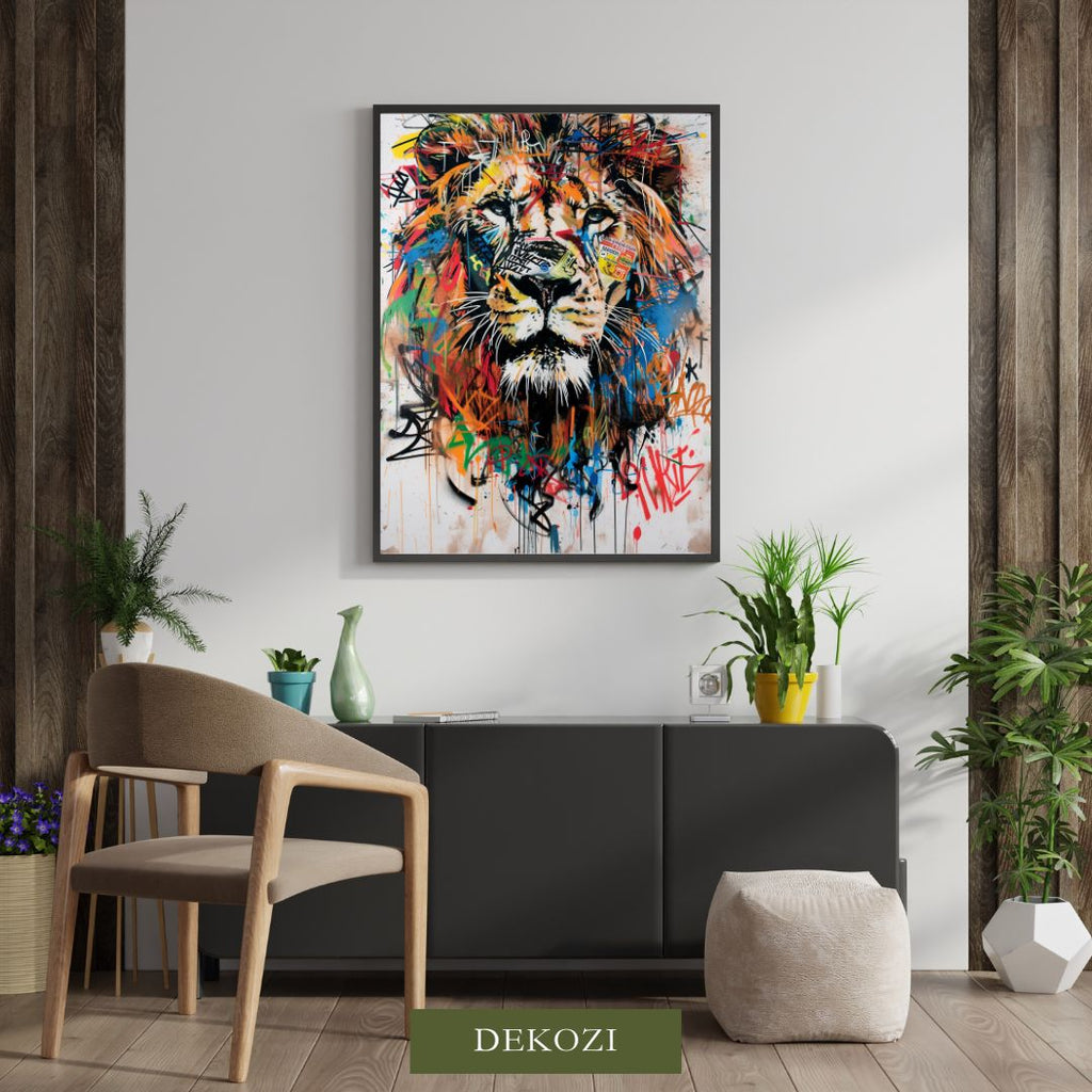 Pop Art Portrait Photo Frame Wall Art with Frame