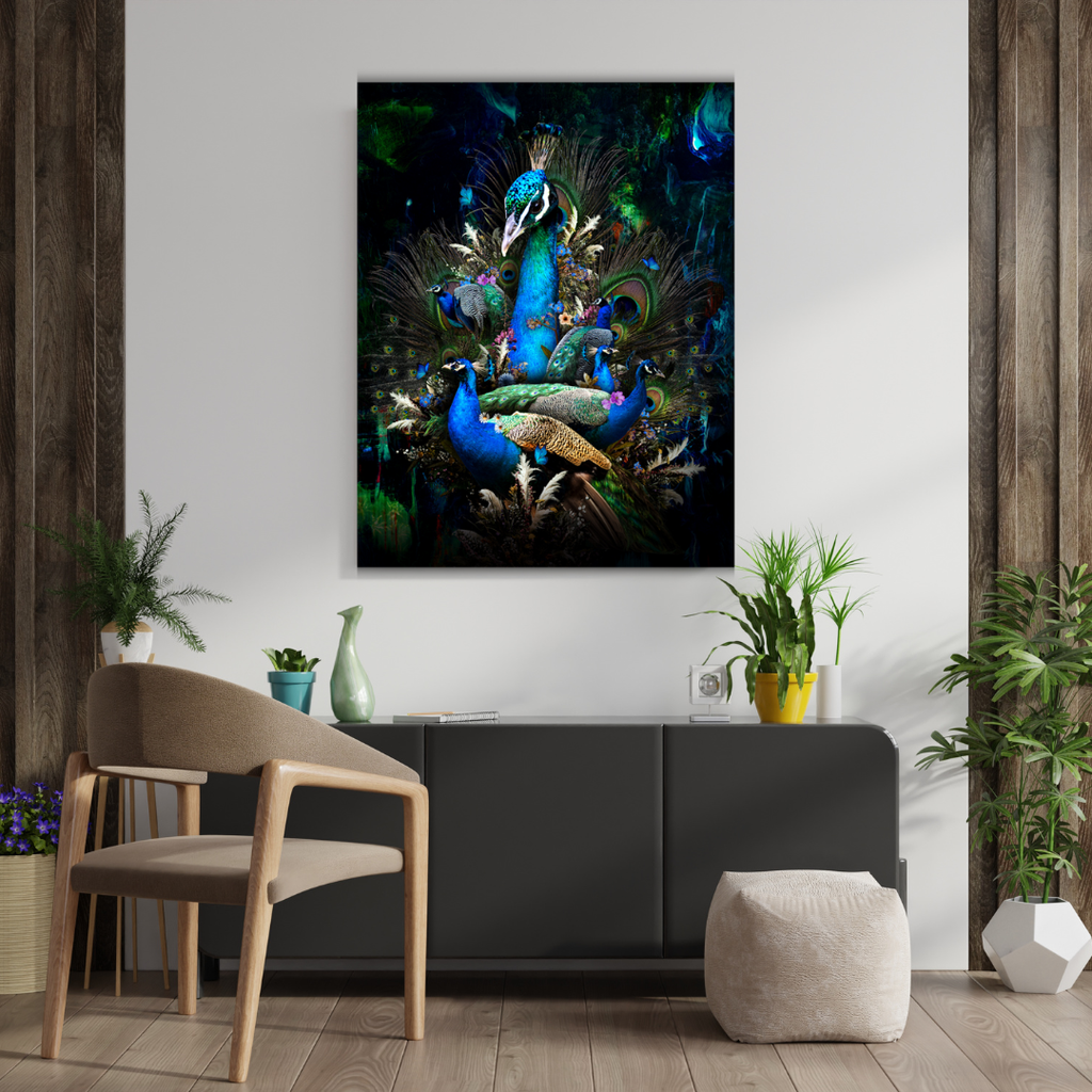 Dekozi Originals Framed Peacock Artwork