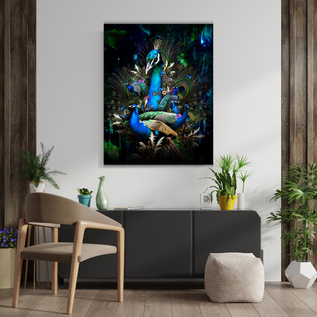 Dekozi Originals Framed Peacock Artwork