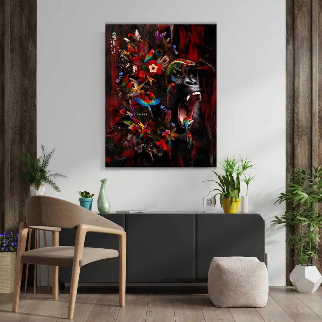 Dekozi originals Framed Abstract Gorilla Artwork
