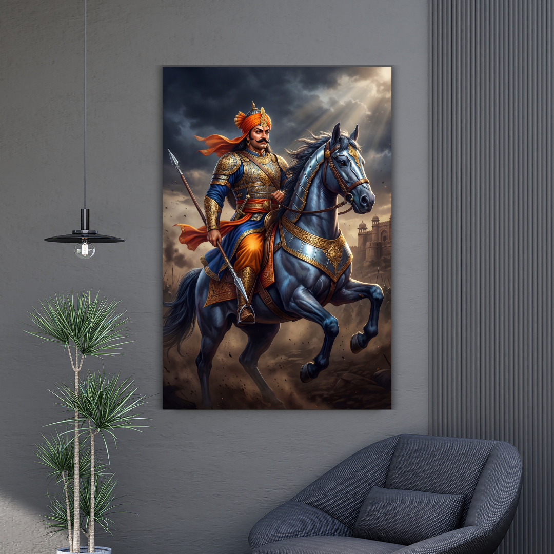Dekozi Maharana Pratap Wall Art – Symbol of Courage, Pride & Royal Legacy