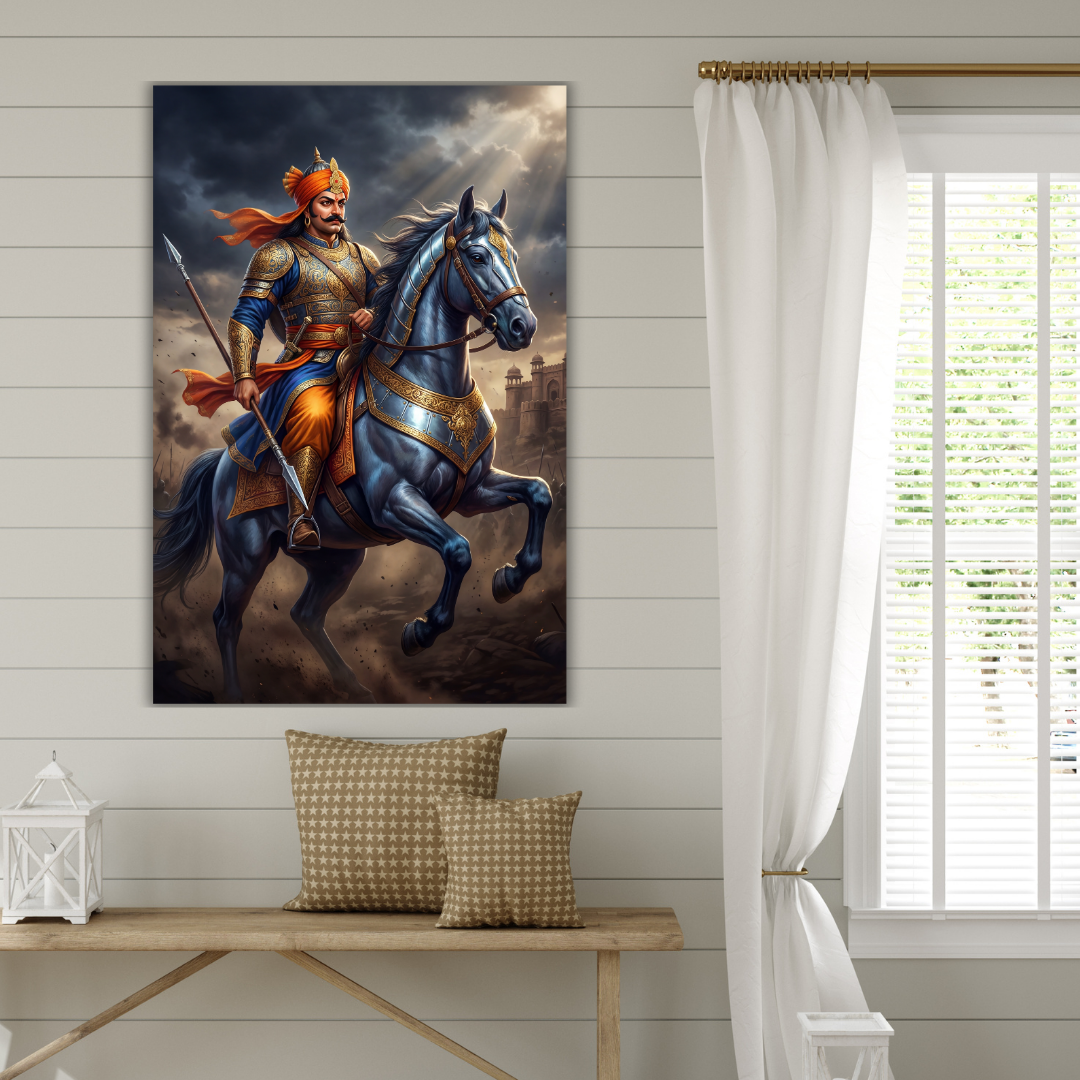 Dekozi Maharana Pratap Wall Art – Symbol of Courage, Pride & Royal Legacy