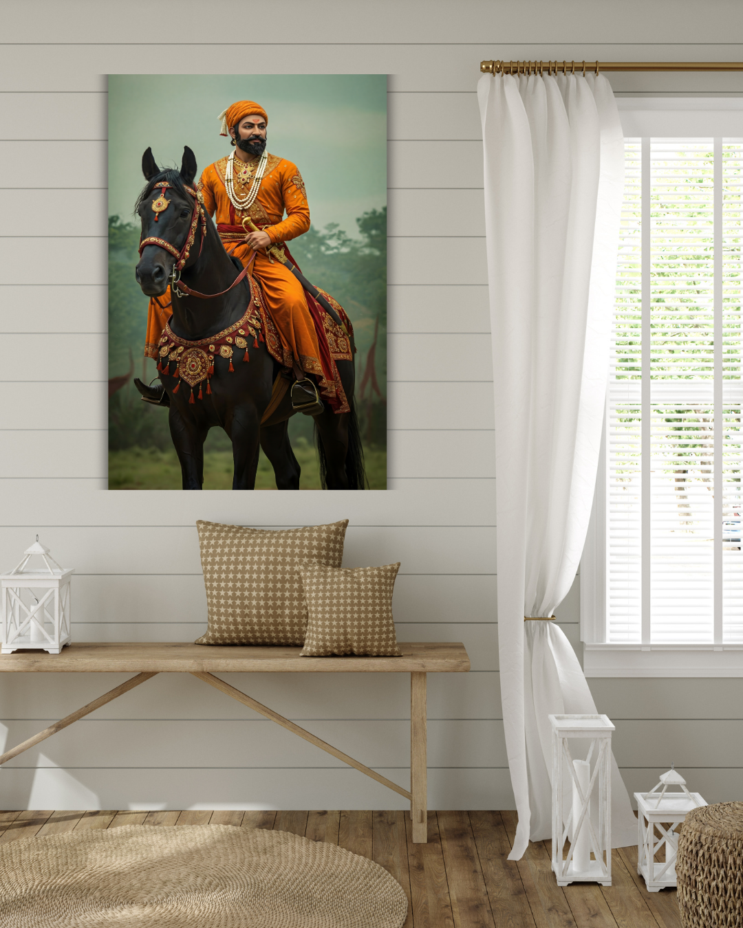 Dekozi Chhatrapati Shivaji Maharaj Wall Art – Symbol of Valor, Leadership & Swarajya