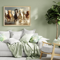 Seven Horses Vastu Photo Frame Wall Art with Frame