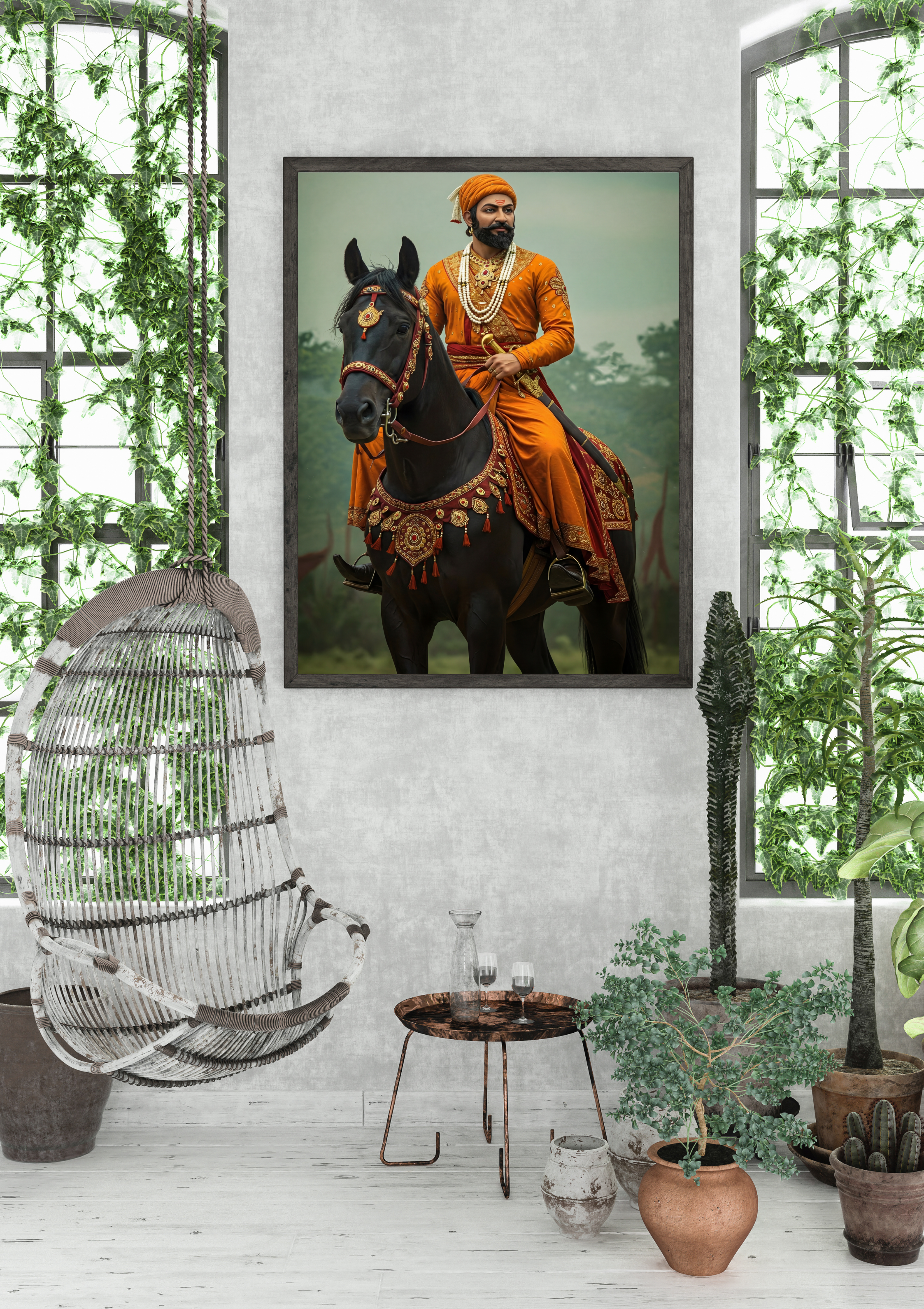 Dekozi Chhatrapati Shivaji Maharaj Wall Art – Symbol of Valor, Leadership & Swarajya