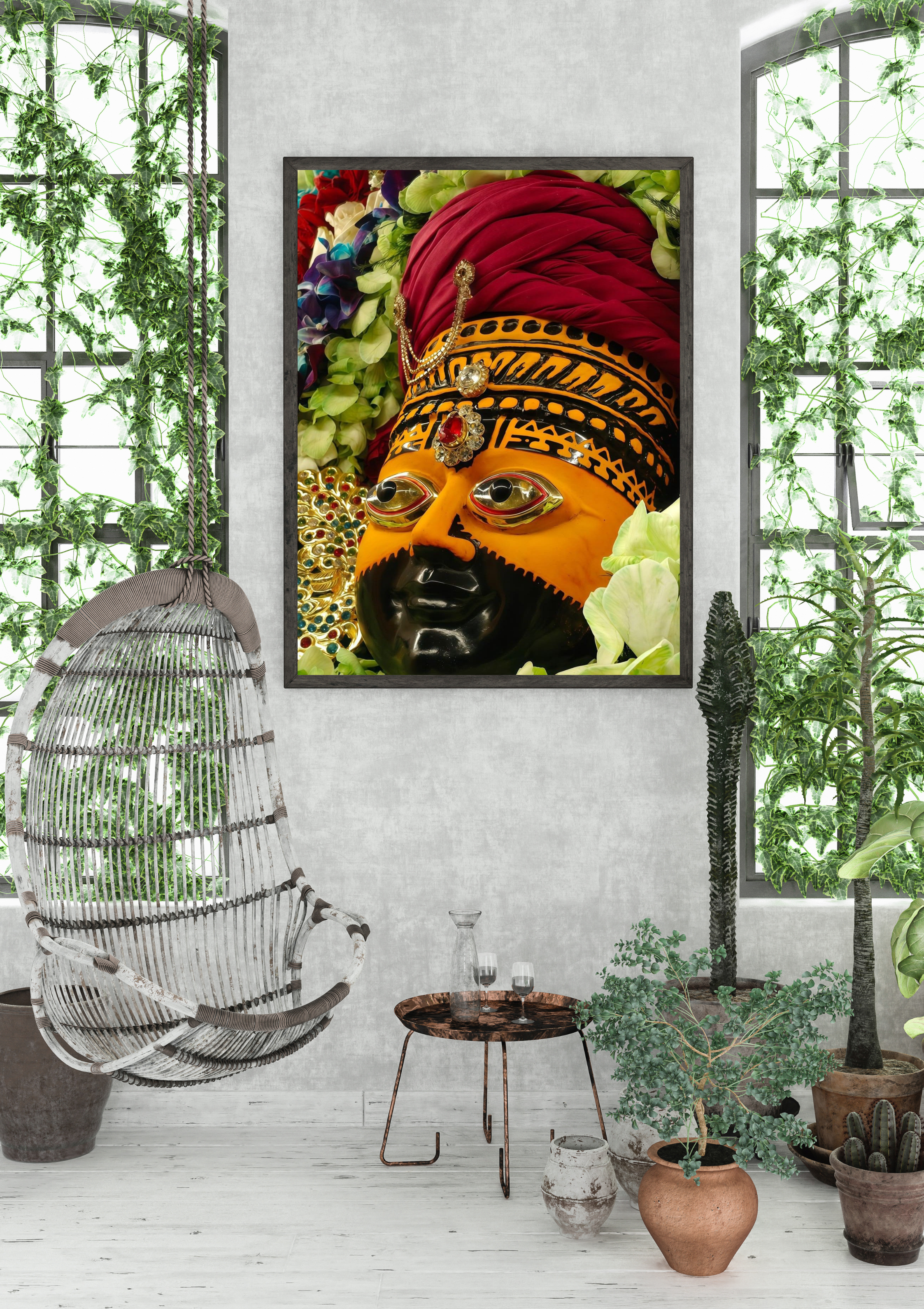 Divine KHATU SHYAM JI Wall Art – Symbol of Faith, Protection & Eternal Blessings