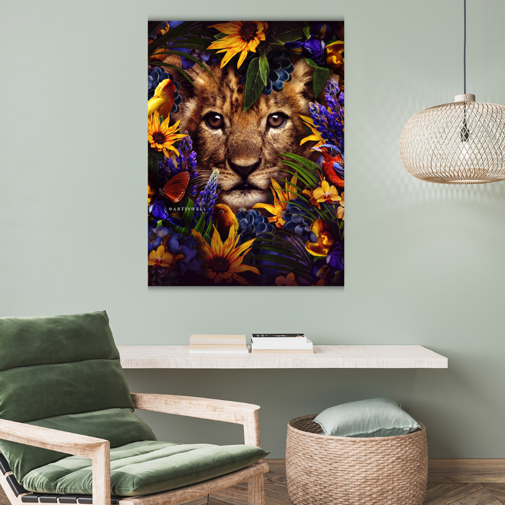 Dekozi Originals Exclusive Premium Lion Wall Art | Art is Well By Shaunak