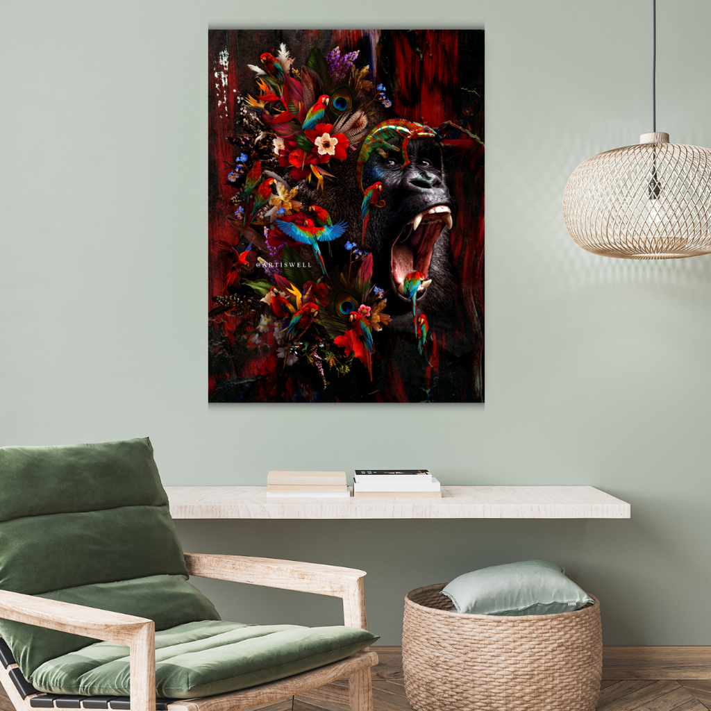 Dekozi originals Framed Abstract Gorilla Artwork