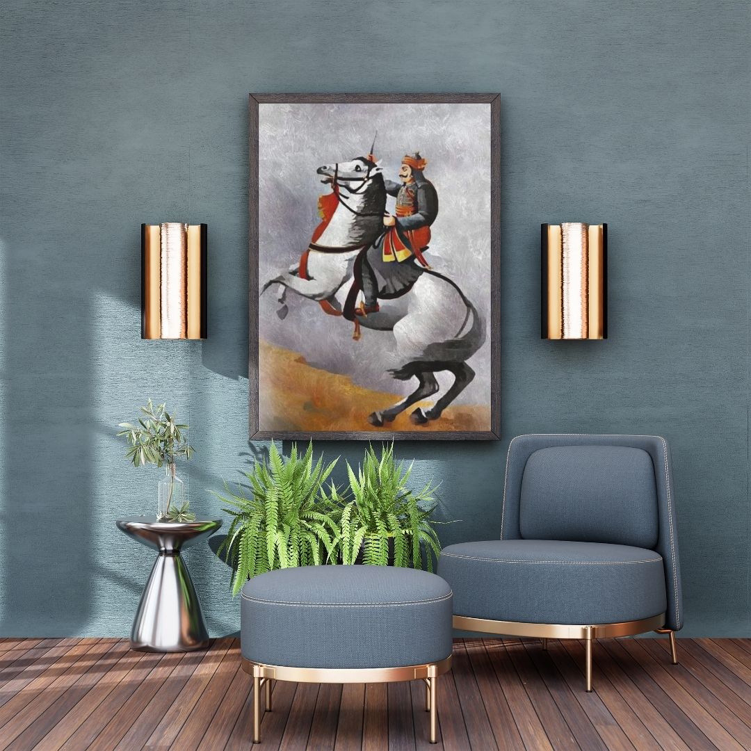 Dekozi Maharana Pratap Wall Art – Symbol of Courage, Pride & Royal Legacy