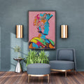 Pop Art Portrait Photo Frame Wall Art with Frame