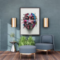 Pop Art Portrait Photo Frame Wall Art with Frame