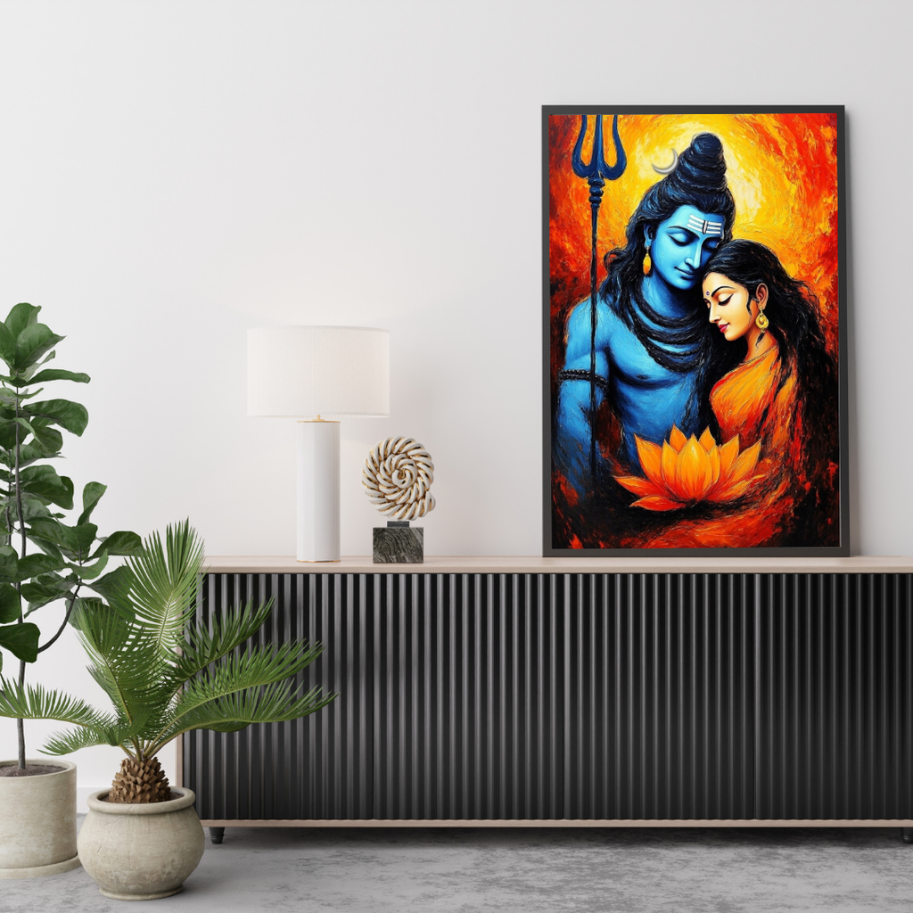 Divine Shiva Parvati Wall Art