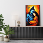 Divine Shiva Parvati Wall Art