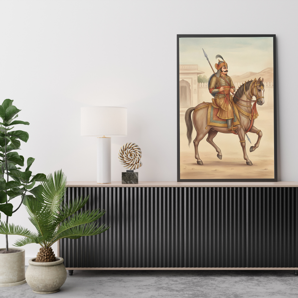 Dekozi Maharana Pratap Wall Art – Symbol of Courage, Pride & Royal Legacy