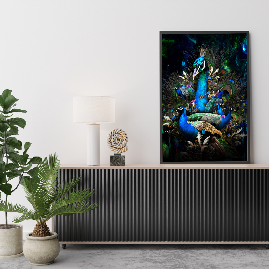 Dekozi Originals Framed Peacock Artwork