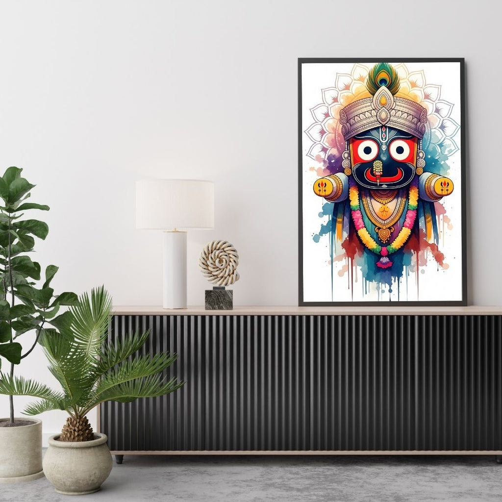 Dekozi Divine Jagannath Ji Wall Art – Symbol of Faith, Protection & Eternal Blessings