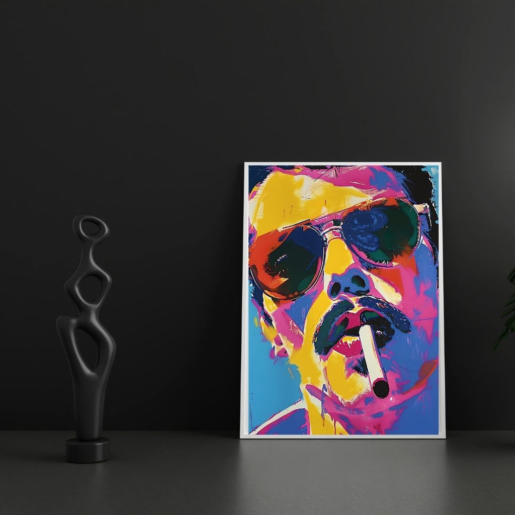 Pop Art Portrait Photo Frame Wall Art with Frame
